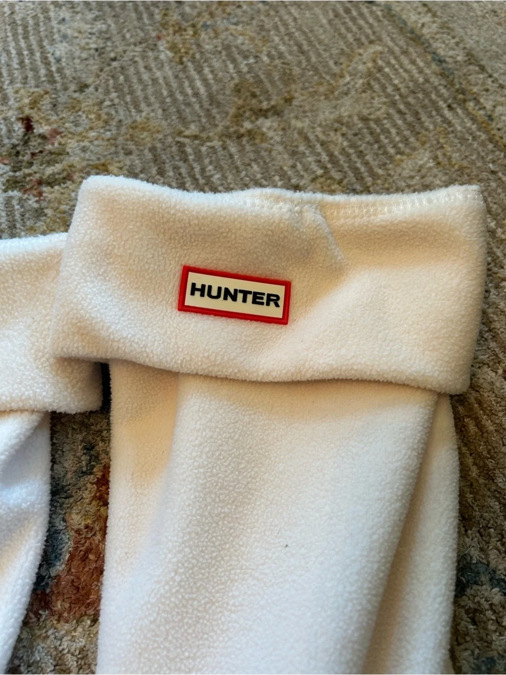 Hunter White Fleece Boot Liners